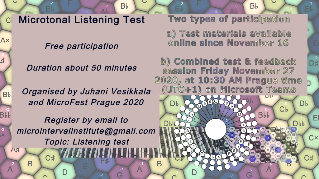 Microtonal listening test